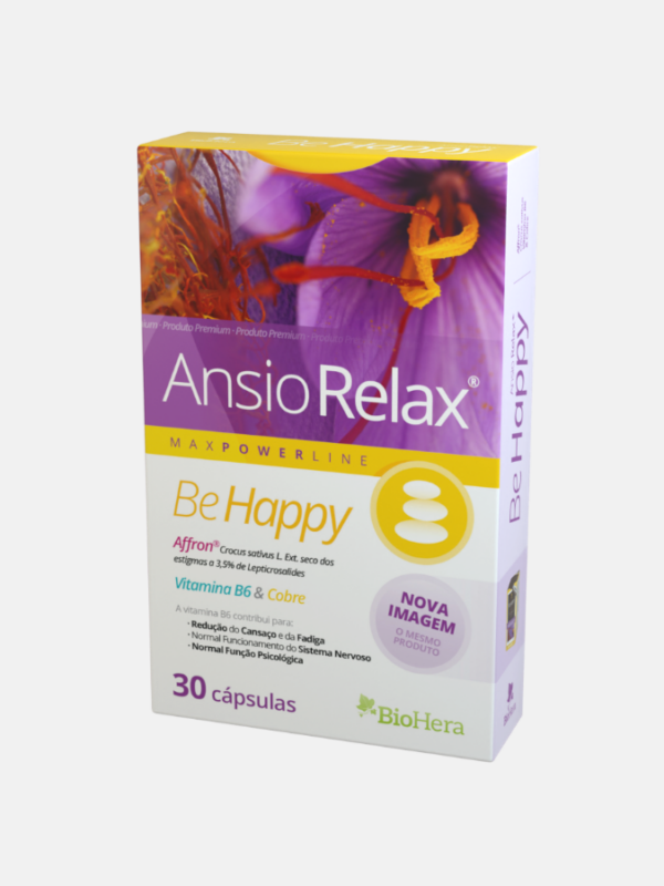 AnsioRelax BeHappy Affron - 30 cápsulas - Bio-Hera