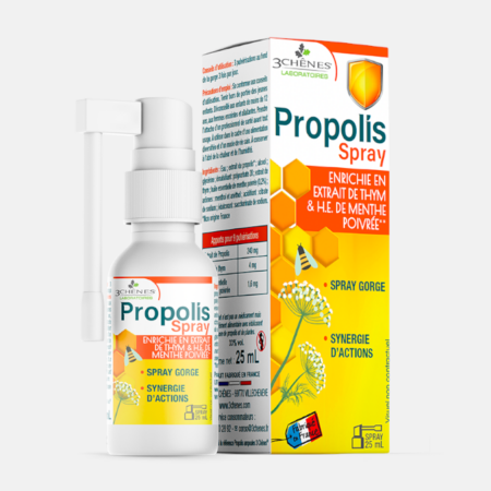 Propolis Spray – 25ml – 3 Chênes