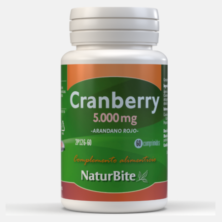 Cranberry 5000mg – 60 comprimidos – NaturBite