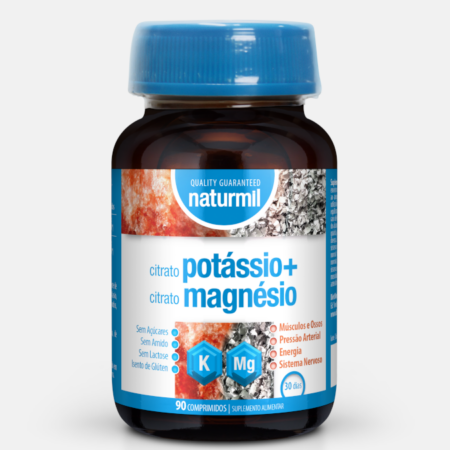 Citrato de Potássio + Citrato de Magnésio – 90 comprimidos – Naturmil