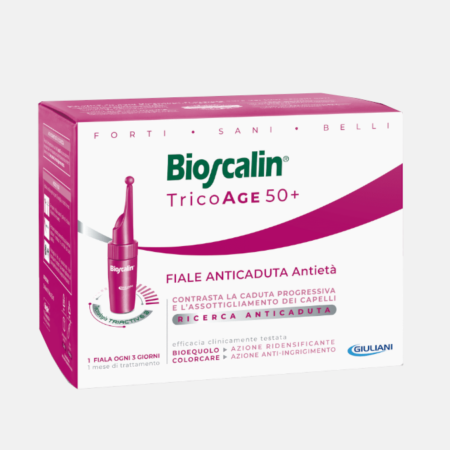 Bioscalin TricoAGE 50+ Antiqueda – 10 ampolas