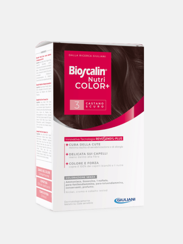 Bioscalin NutriCOLOR+ Coloração Castanho Escuro 3 - 40ml