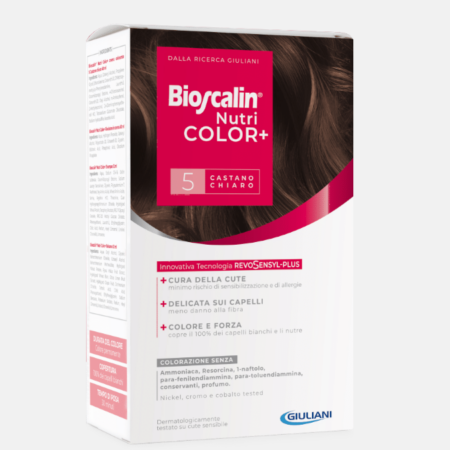 Bioscalin NutriCOLOR+ Coloração Castanho Claro 5 – 40ml