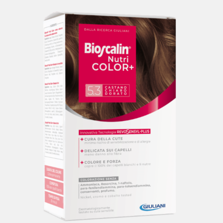 Bioscalin NutriCOLOR+ Coloração Cobre Claro Dourado 5.3 – 40ml
