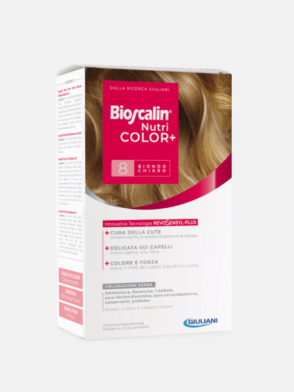 Bioscalin NutriCOLOR+ Coloração Louro Claro 8 - 40ml