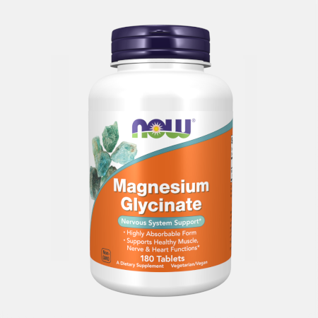 Magnesium Glycinate – 180 comprimidos – Now