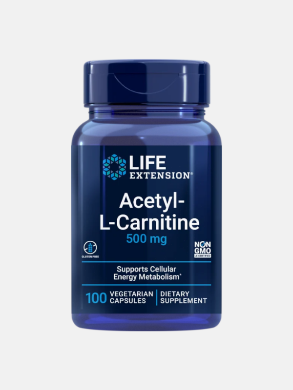 Acetyl-L-Carnitine 500mg - 100 cápsulas - Life Extension