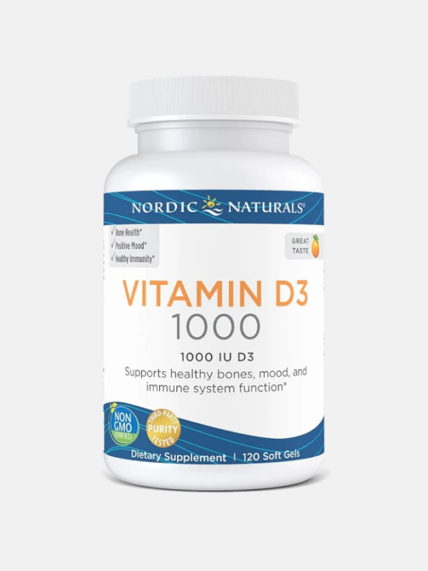 Vitamin D3 1000 Orange - 120 softgels - Nordic Naturals