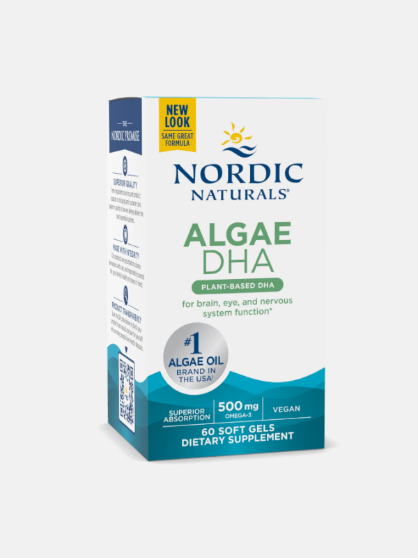Algae DHA Vegan 500 mg - 60 cápsulas - Nordic Naturals