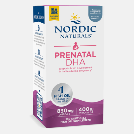 Prenatal DHA Unflavored – 180 softgels – Nordic Naturals