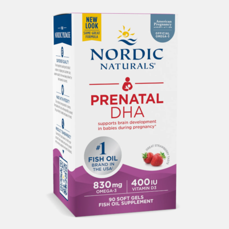 Prenatal DHA Strawberry – 90 softgels – Nordic Naturals