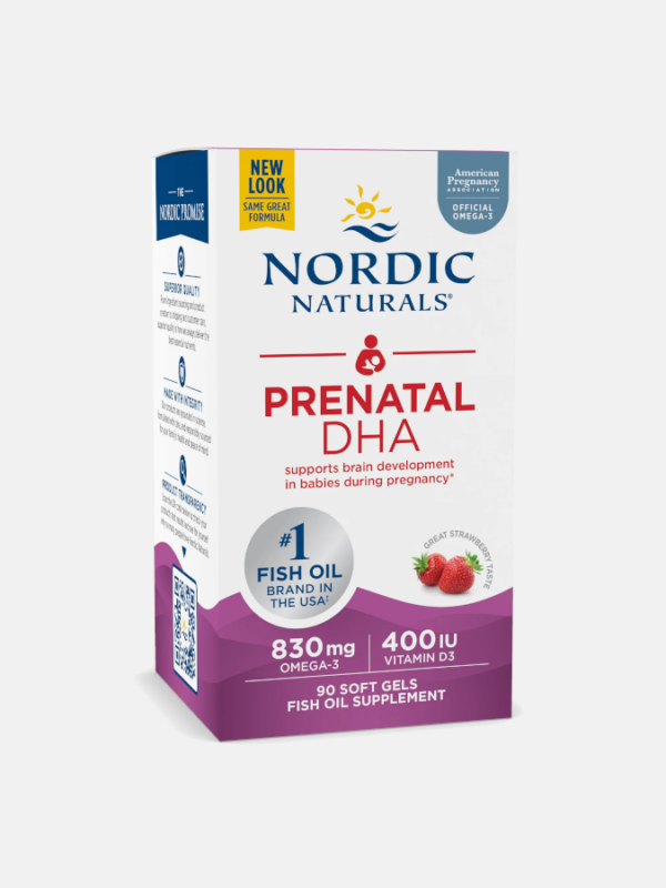 Prenatal DHA Strawberry - 90 softgels - Nordic Naturals