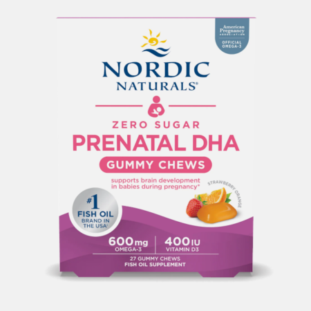 Zero Sugar Prenatal DHA Gummy Chews – 27 gomas – Nordic Naturals