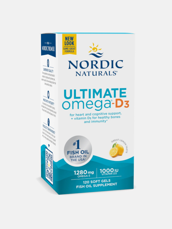 Ultimate Omega-D3 Lemon - 120 softgels - Nordic Naturals