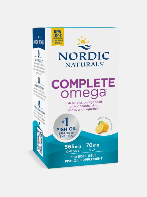 Complete Omega 565mg Lemon - 180 softgels - Nordic Naturals