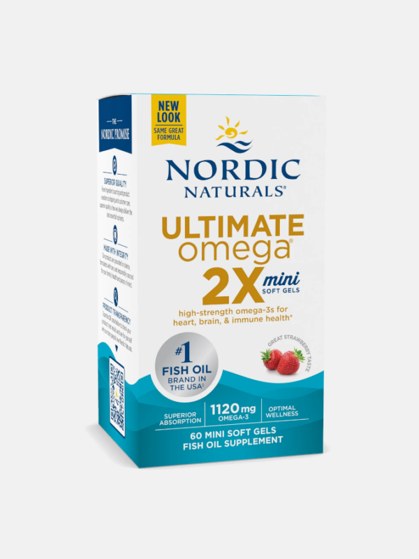 Ultimate Omega 2X Mini Strawberry - 60 mini softgels - Nordic Naturals