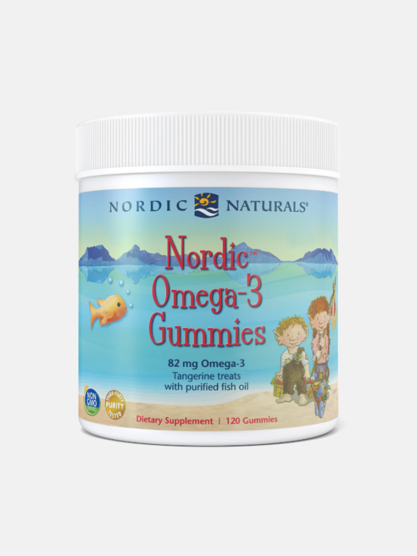 Nordic Omega-3 Gummies Tangerine - 120 gomas - Nordic Naturals