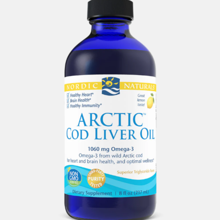Arctic Cod Liver Oil Lemon – 237ml – Nordic Naturals