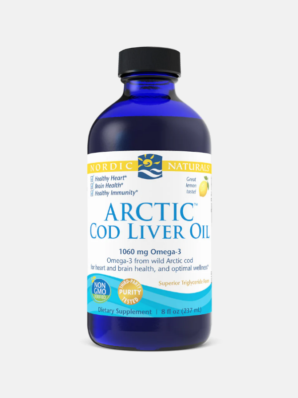 Arctic Cod Liver Oil Lemon - 237ml - Nordic Naturals