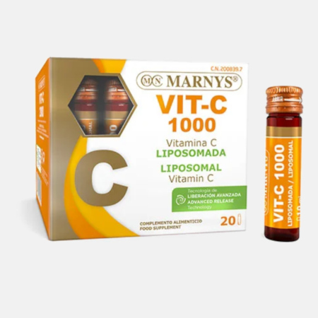 Vitamina C VIT-C 1000 Lipossomada – 20 frascos – Marnys