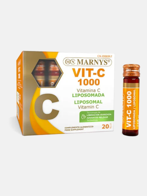 Vitamina C VIT-C 1000 Lipossomada - 20 frascos - Marnys