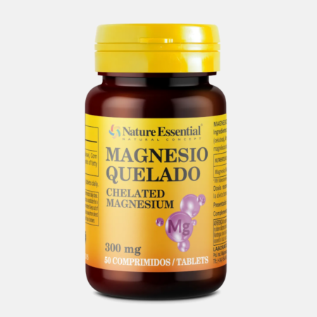 Magnésio Quelado 300mg – 50 comprimidos – Nature Essential
