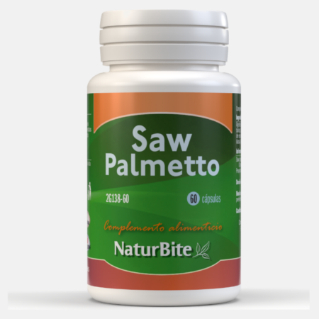 Saw Palmetto 1000mg – 60 cápsulas – NaturBite