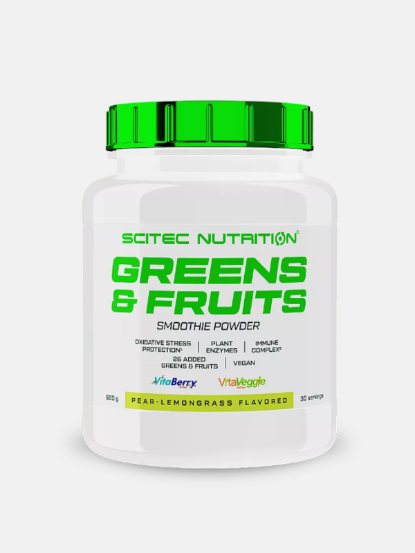 Greens & Fruit pear-lemongrass - 600g - Scitec Nutrition