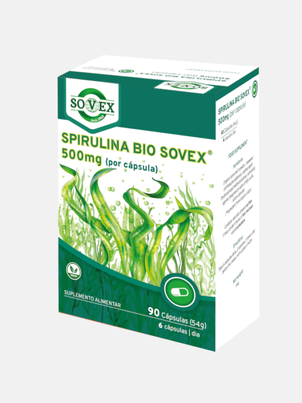 Spirulina Bio - 90 cápsulas - Sovex