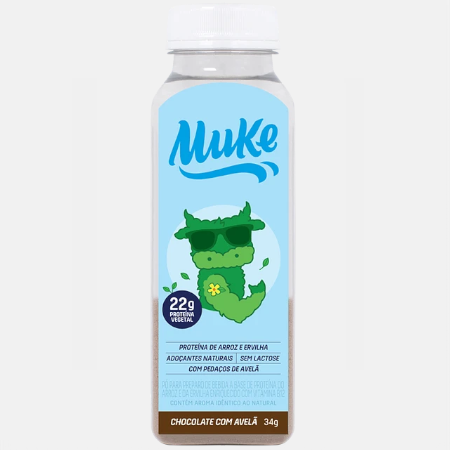 Muke Proteína Vegetal Chocolate Avelã – 34g – +Mu