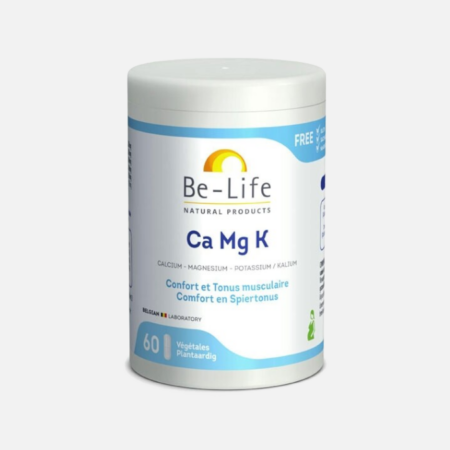 Cálcio Magnésio Potássio Ca Mg K – 60 cápsulas – Be-Life