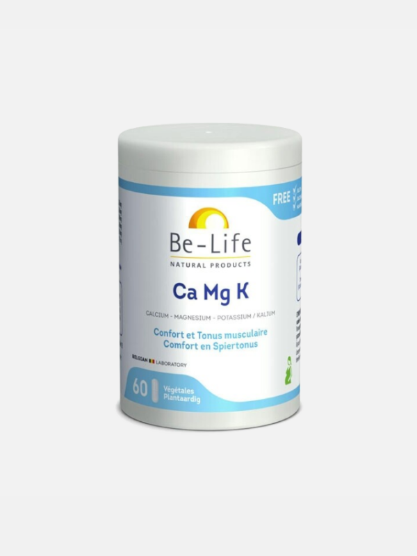 Cálcio Magnésio Potássio Ca Mg K - 60 cápsulas - Be-Life