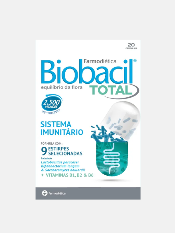 Biobacil Total - 20 cápsulas - Farmodiética