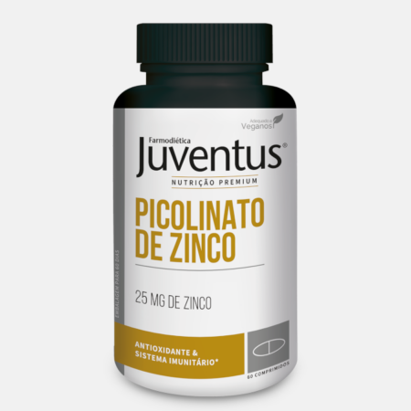 Juventus Premium Picolinato de Zinco – 60 comprimidos – Farmodiética
