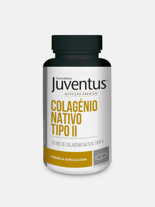 Juventus Premium Colagénio Nativo Tipo II - 90 comprimidos - Farmodiética