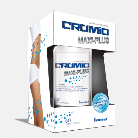 Crómio MaxiPlus – 60 comprimidos – Fharmonat