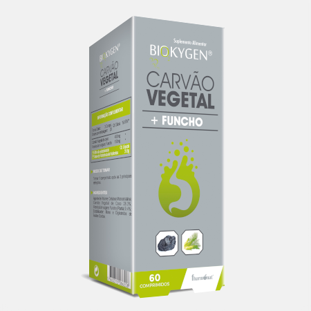 Biokygen Carvão Vegetal + Funcho – 60 comprimidos – Fharmonat