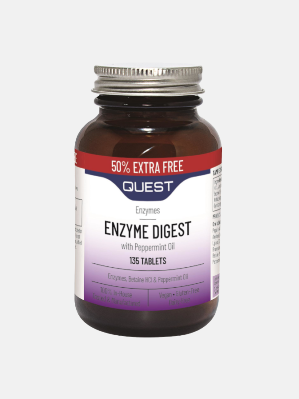 Enzyme Digest - 90 + 45 comprimidos - Quest