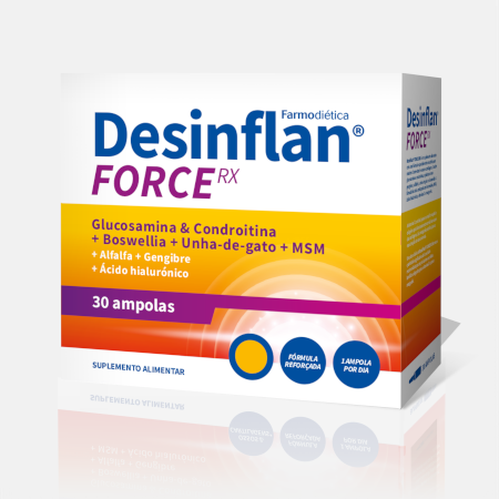 Desinflan Force RX – 30 ampolas – Farmodiética