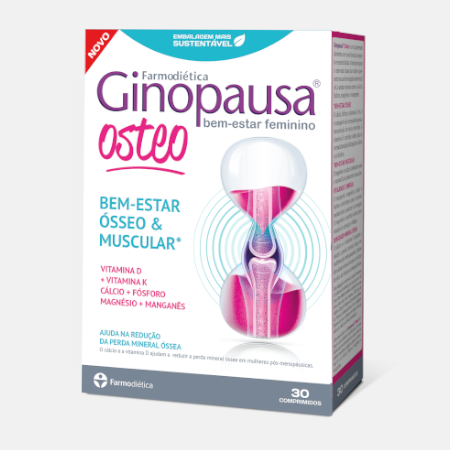 Ginopausa Osteo – 30 comprimidos – Farmodiética
