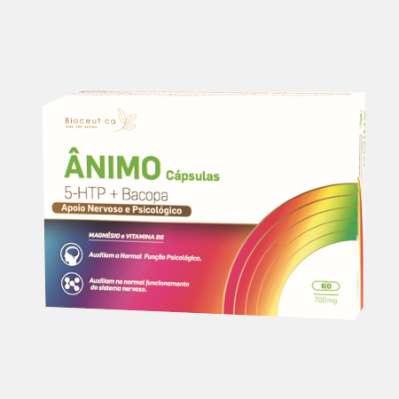 Ânimo 5-HTP + Bacopa – 60 cápsulas – Biocêutica