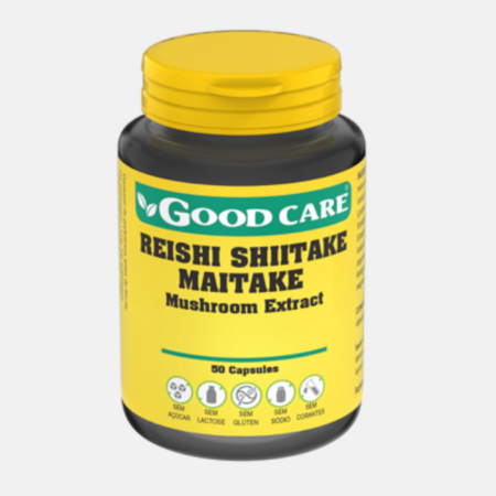 Reishi Shitake Maitake – 50 cápsulas – Good Care