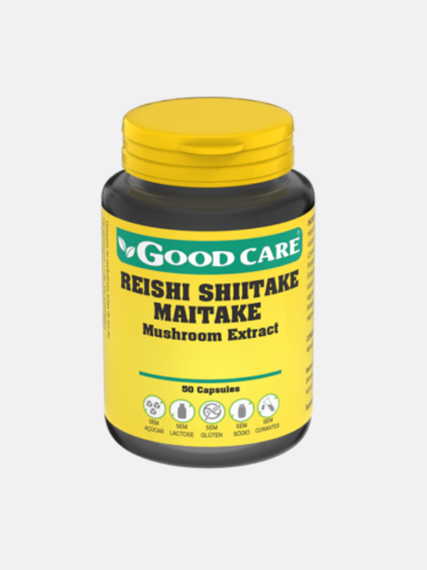 Reishi Shitake Maitake - 50 cápsulas - Good Care