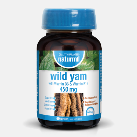 Wild Yam 450mg – 60 cápsulas – Naturmil