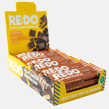 RE:DO Plant Based Protein Bar Chocolate Chock – caixa 18 x 60g