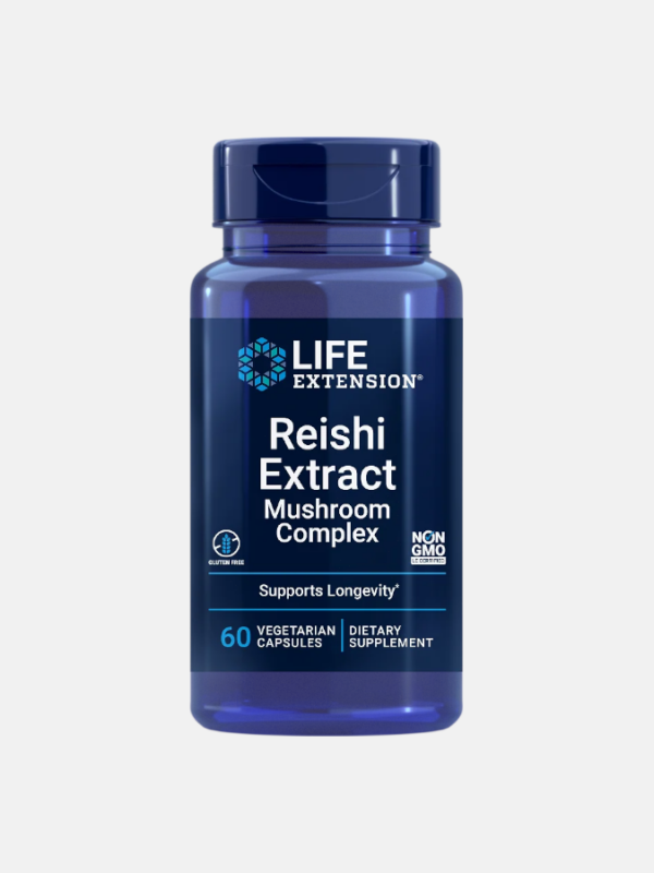 Reishi Extract Mushroom Complex - 60 cápsulas - Life Extension