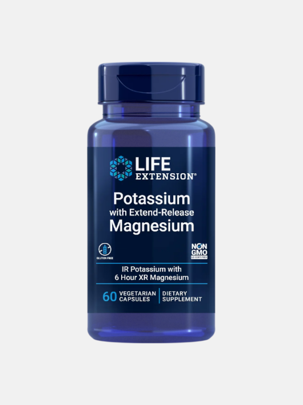 Potassium with Extend-Release Magnesium - 60 cápsulas - Life Extension
