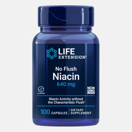 No Flush Niacin – 100 cápsulas – Life Extension