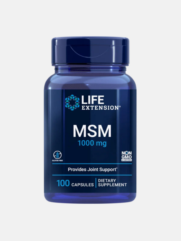 MSM 1000mg - 100 cápsulas - Life Extension