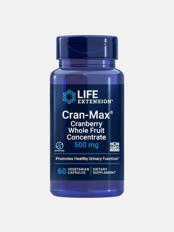 Cran-Max Cranberry Extract 500mg - 60 cápsulas - Life Extension